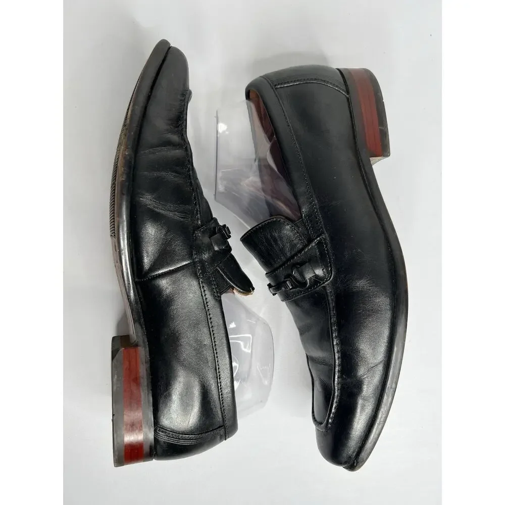 Florsheim Moc Toe Loafers Leather Black Dress Shoe Men’s Size 9.5